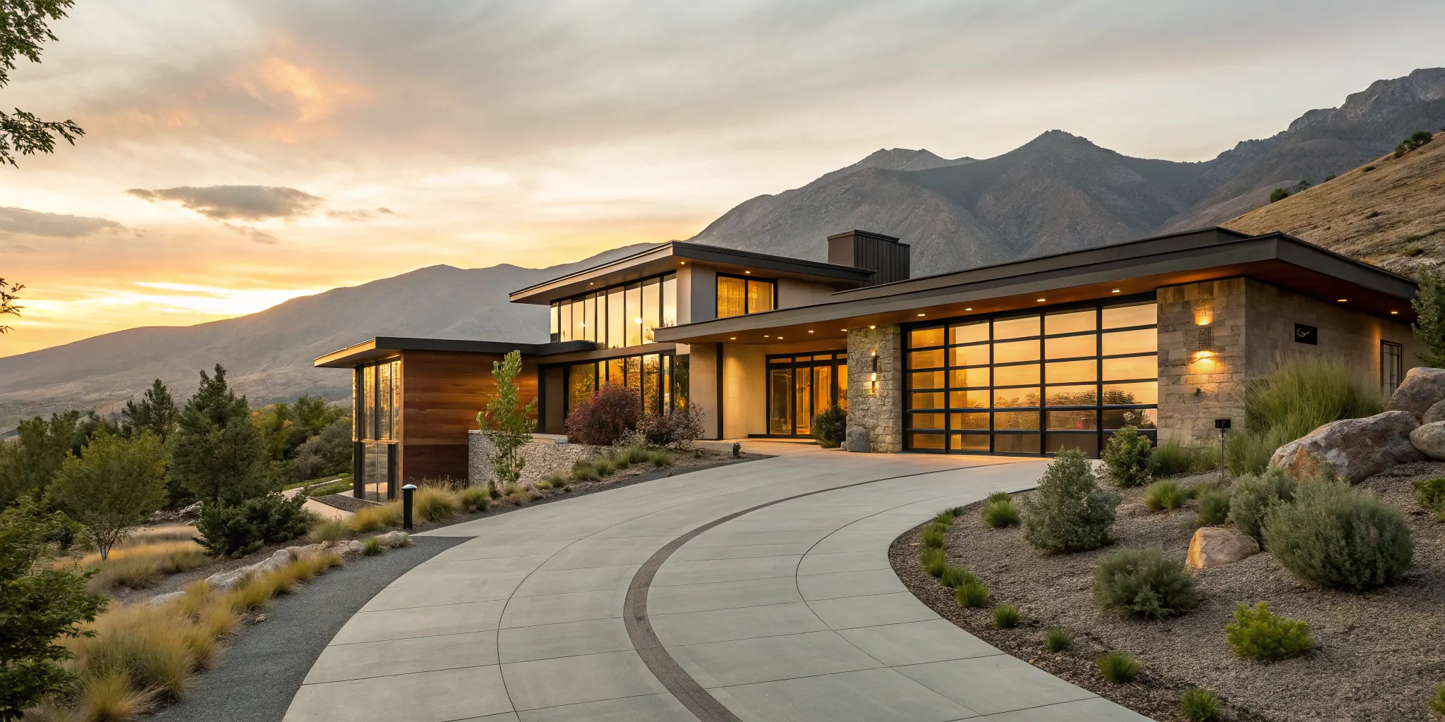 A luxury mountain second home that meets the requirements for a jumbo loan.