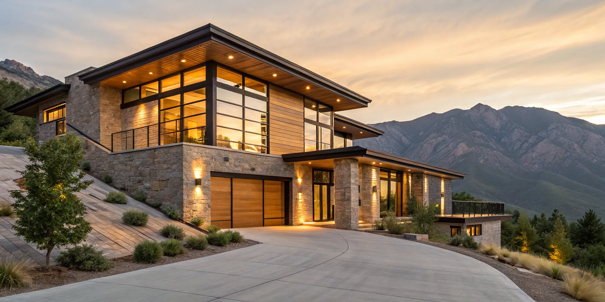 Modern mountain home financed by one of the best fixed-rate mortgage lenders for second homes.