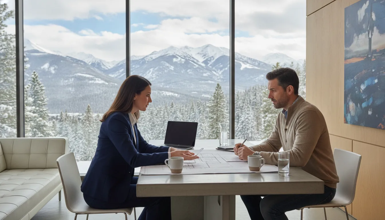 Park City luxury homebuyer discussing jumbo mortgage options