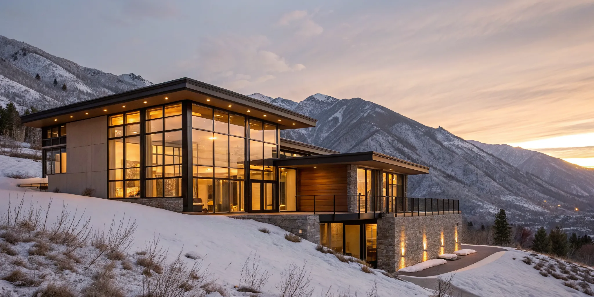 Mountain second home financed by one of the best fixed-rate mortgage lenders.