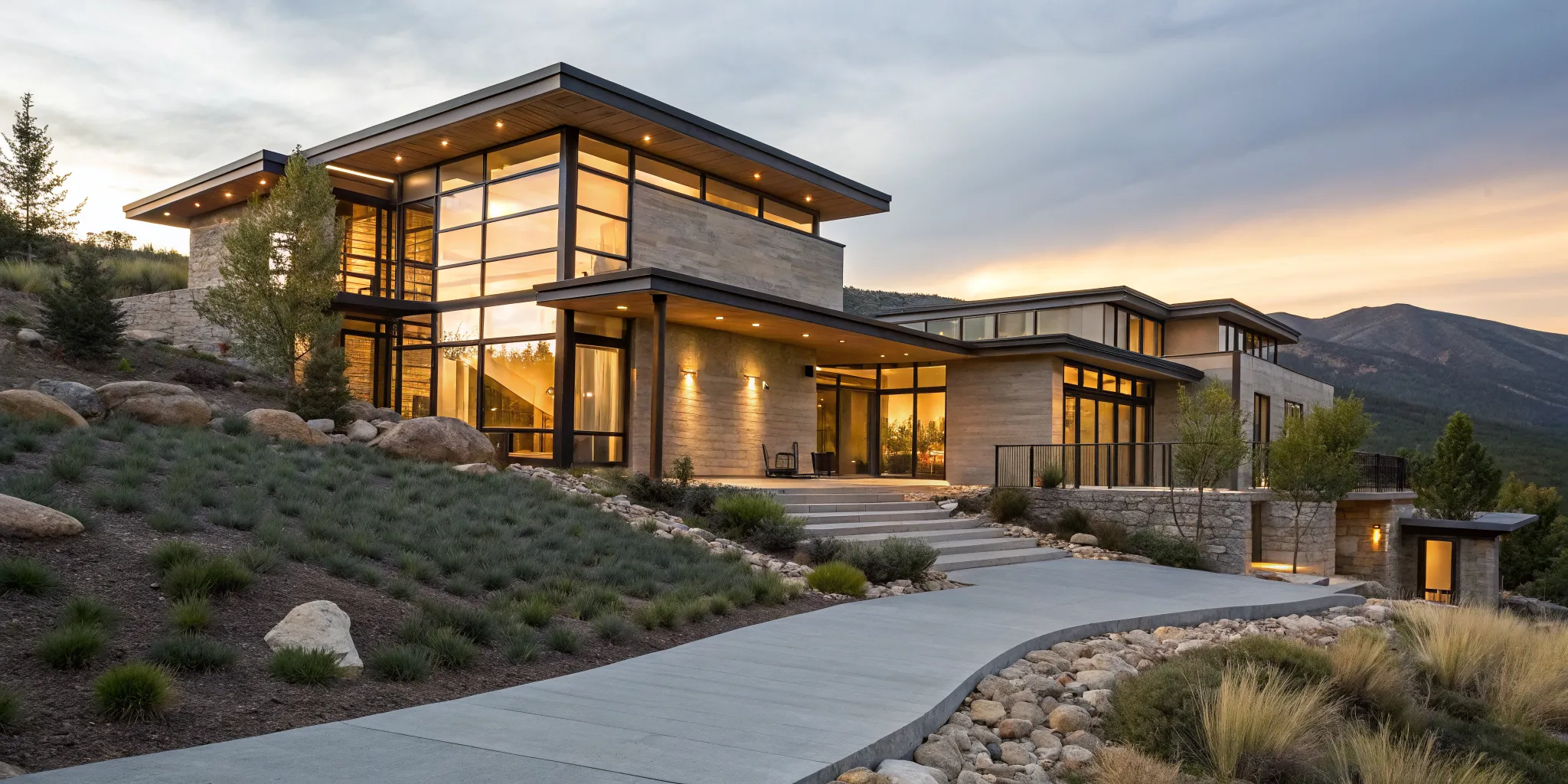 A luxury mountain home, the goal for a borrower meeting self-employed mortgage requirements.