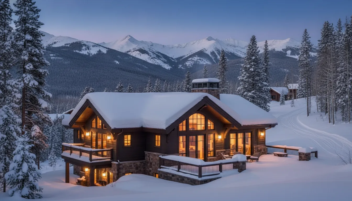 Luxury ski-in ski-out mountain home in the Wasatch Range near Park City that calls for jumbo financing