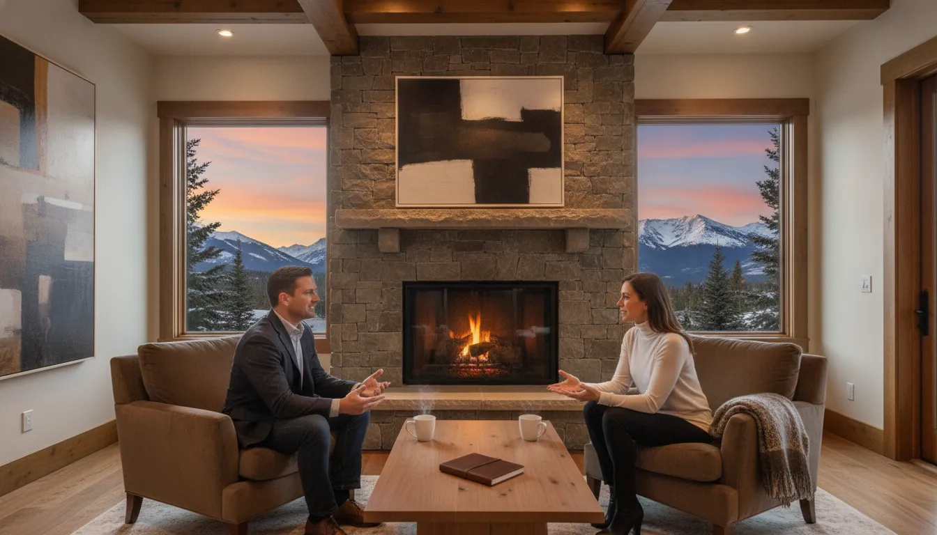 Bank statement loan vs conventional mortgage consultation for a self-employed Park City buyer