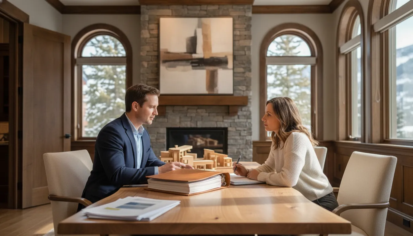 Private mortgage consultation for a Park City home buyer