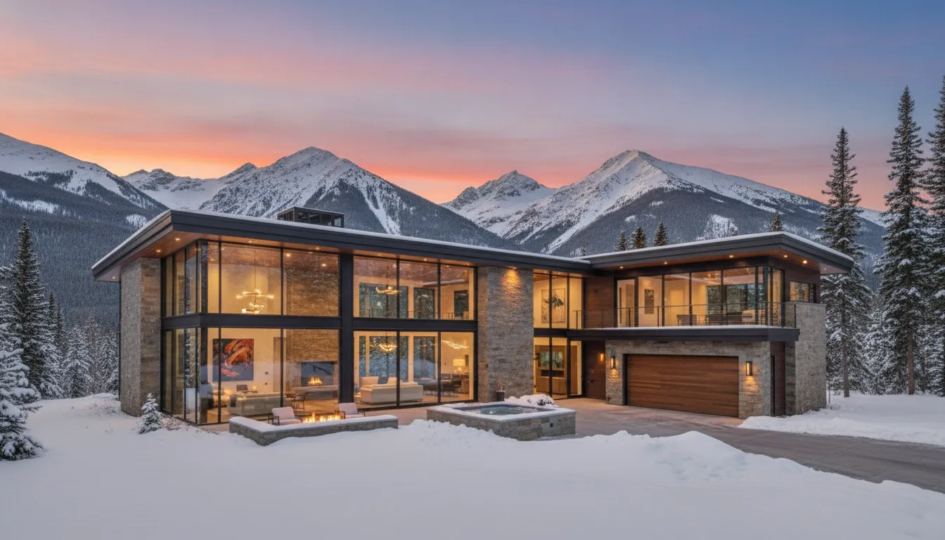 Luxury Park City mountain home representing DSCR loan for short term rental Utah financing