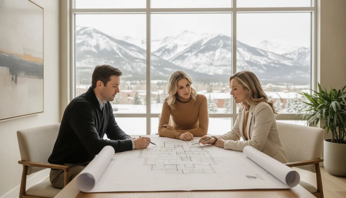 Mortgage advisor discussing Park City property financing