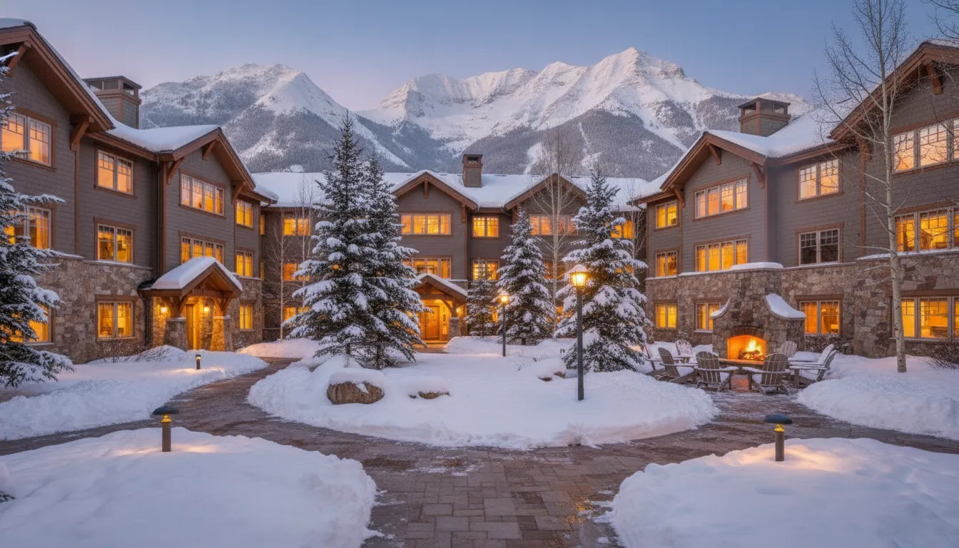 Luxury Summit County condominium among the Wasatch Mountains