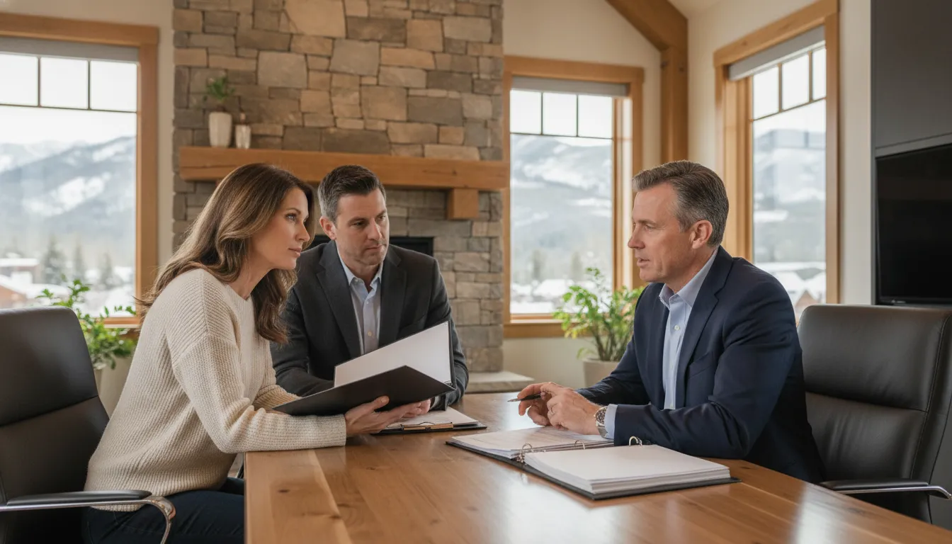 Mortgage consultation for a Canyons Village vacation home