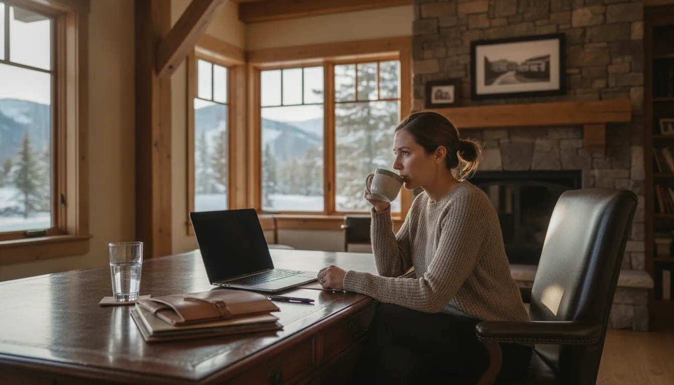 Self-employed Glenwild buyer preparing for a mortgage consultation