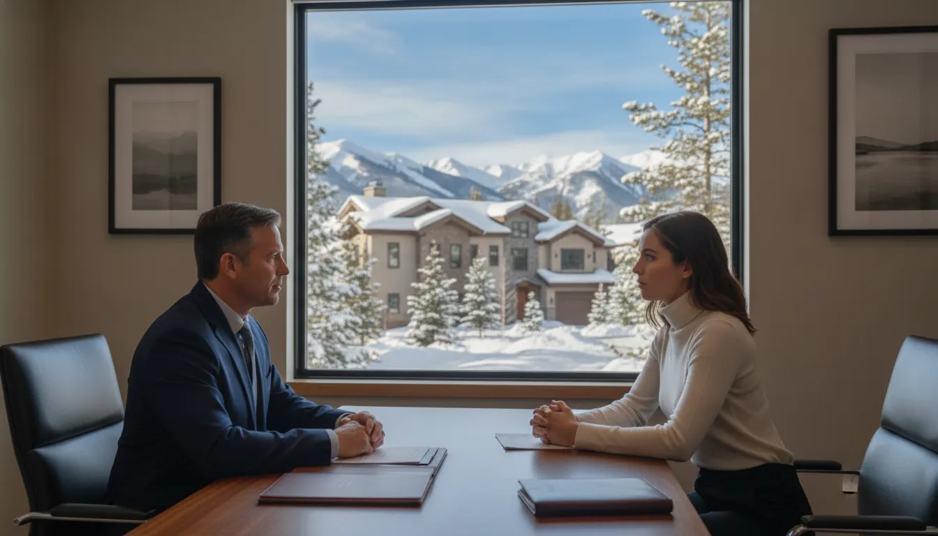 Utah investor discussing DSCR loans and conventional financing with a mortgage advisor