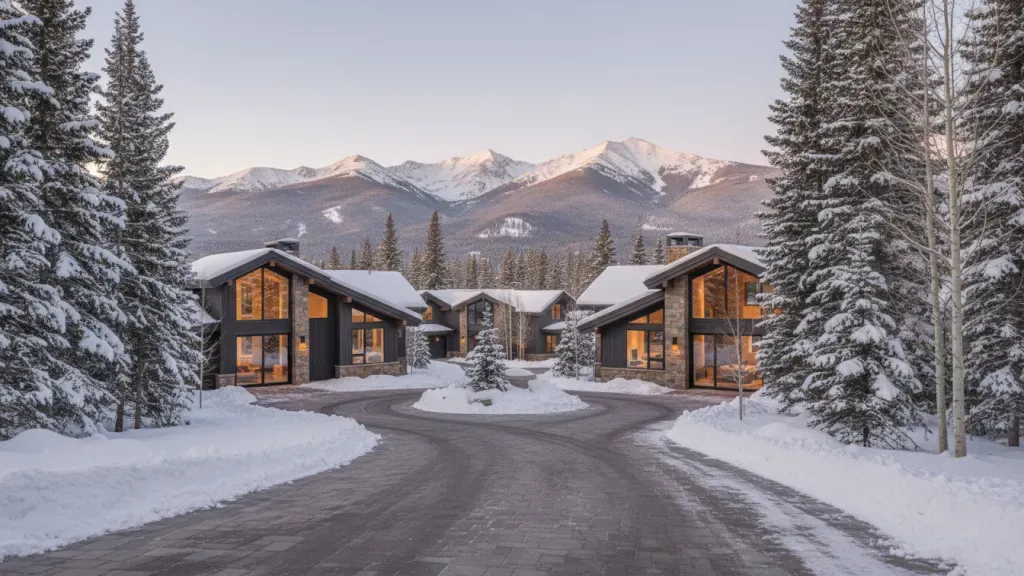 Mountain neighborhood and luxury homes near Park City for a The Colony vacation home mortgage
