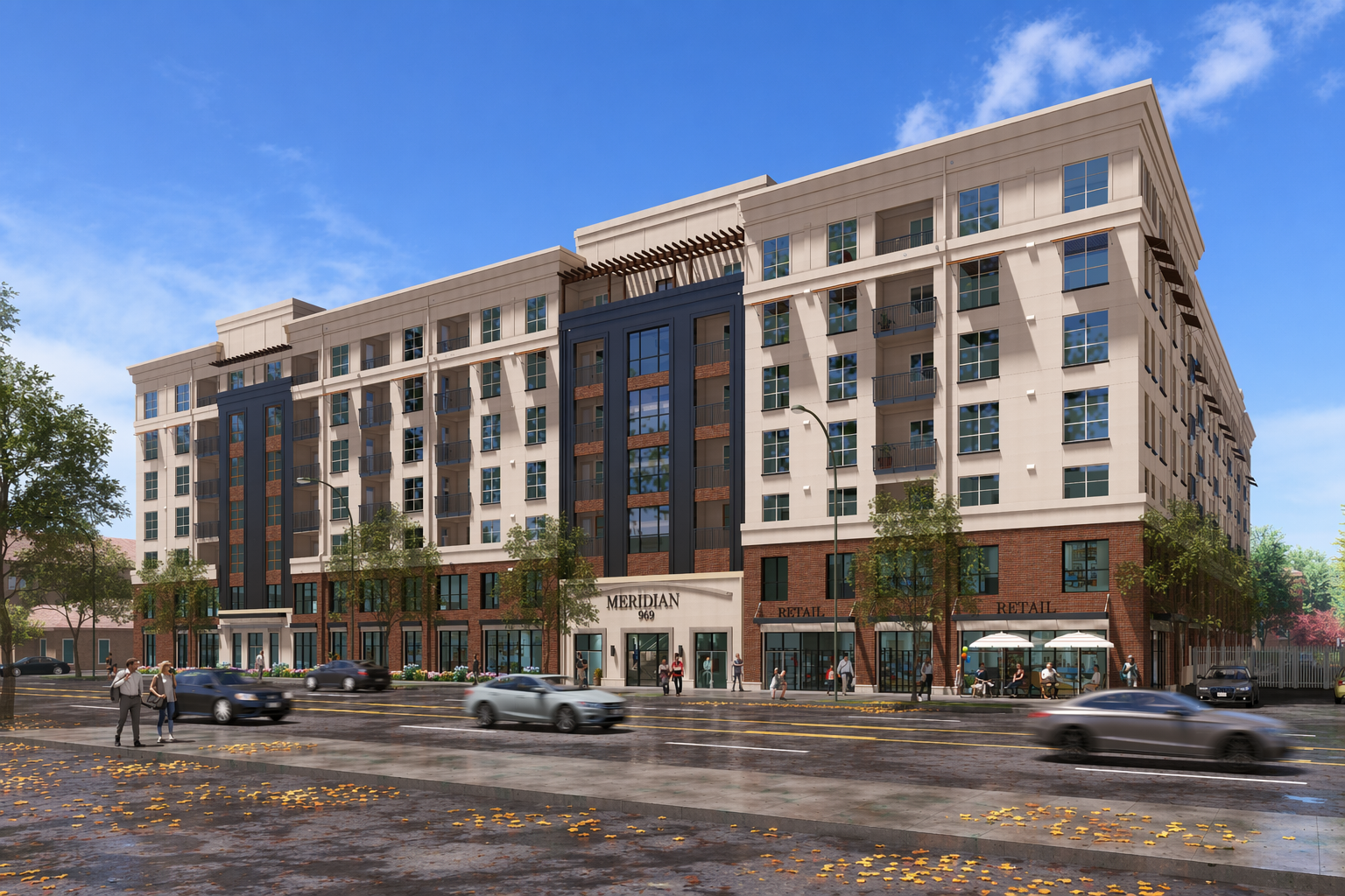 Exterior of building rendering