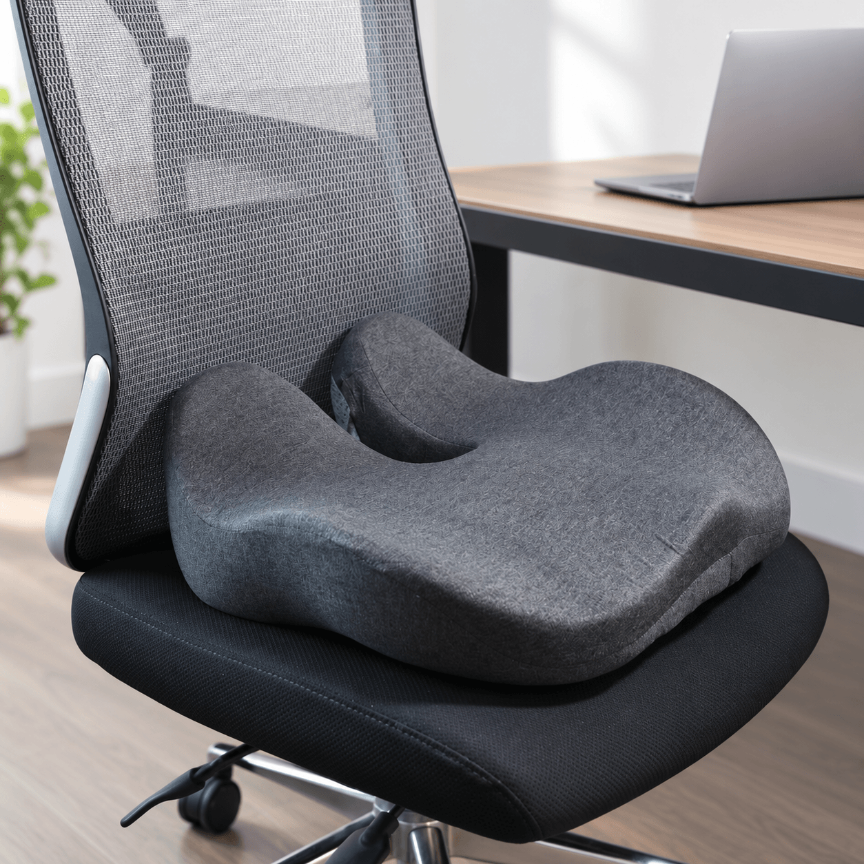 Oasis Pressure Relief Seat Cushion in an office chair