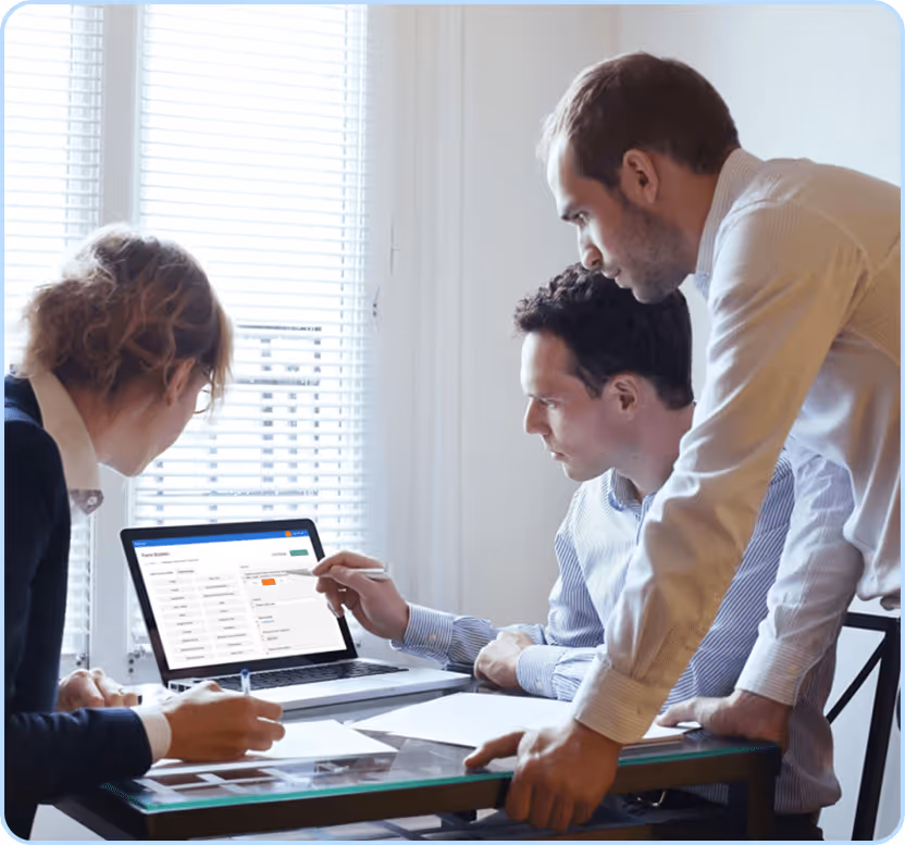People around computer