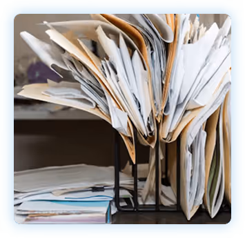 Papers on desk