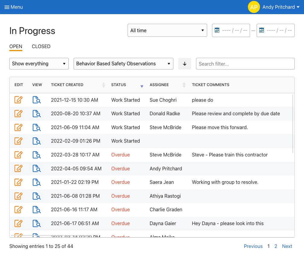 safety audit checklist - real time communication template