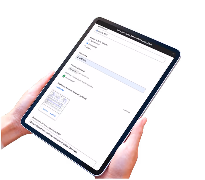 CAPA-Workflow-Automation-Data-capture
