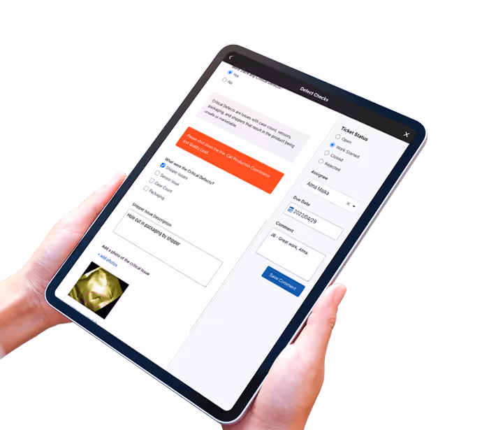 Quality-Defect-Reporting-Workflow-Automation-Data-capture