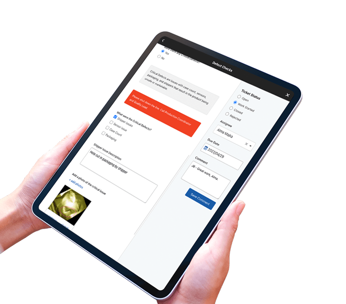 Quality-Defect-Reporting-Workflow-Automation-Data-capture
