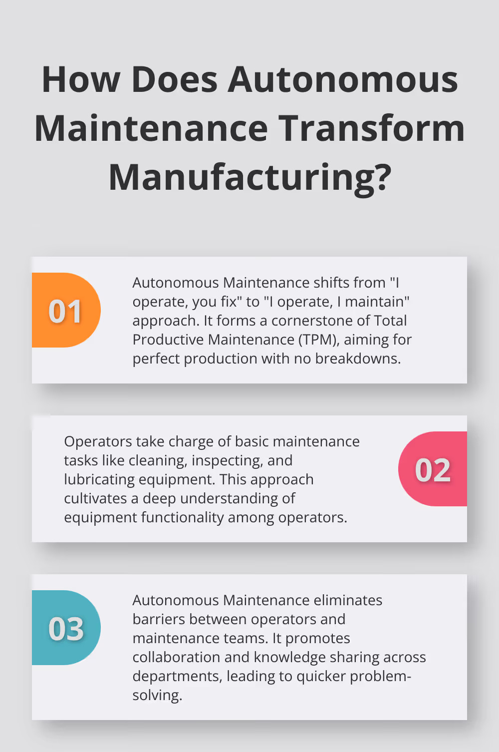 Fact - How Does Autonomous Maintenance Transform Manufacturing?