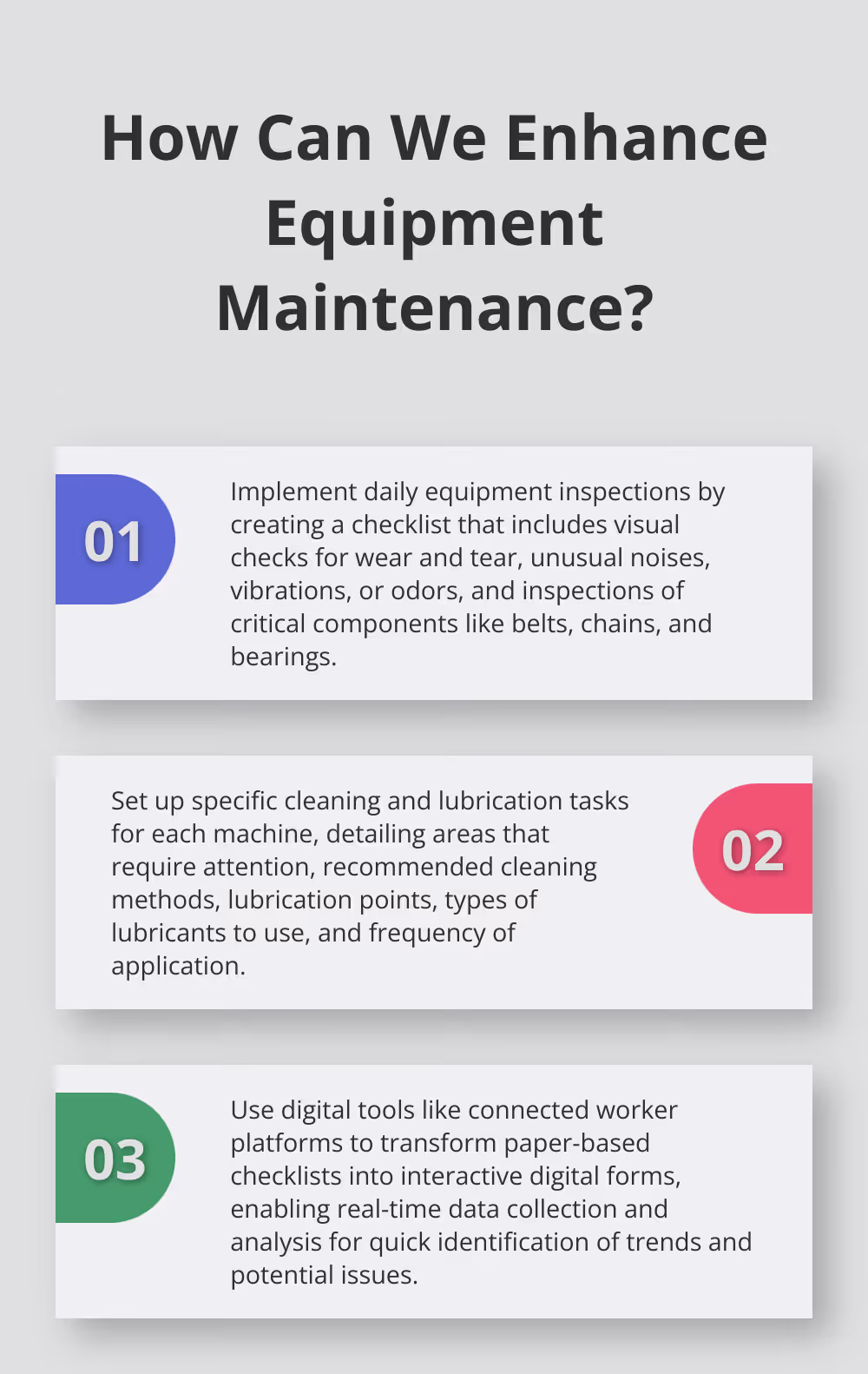 Fact - How Can We Enhance Equipment Maintenance?
