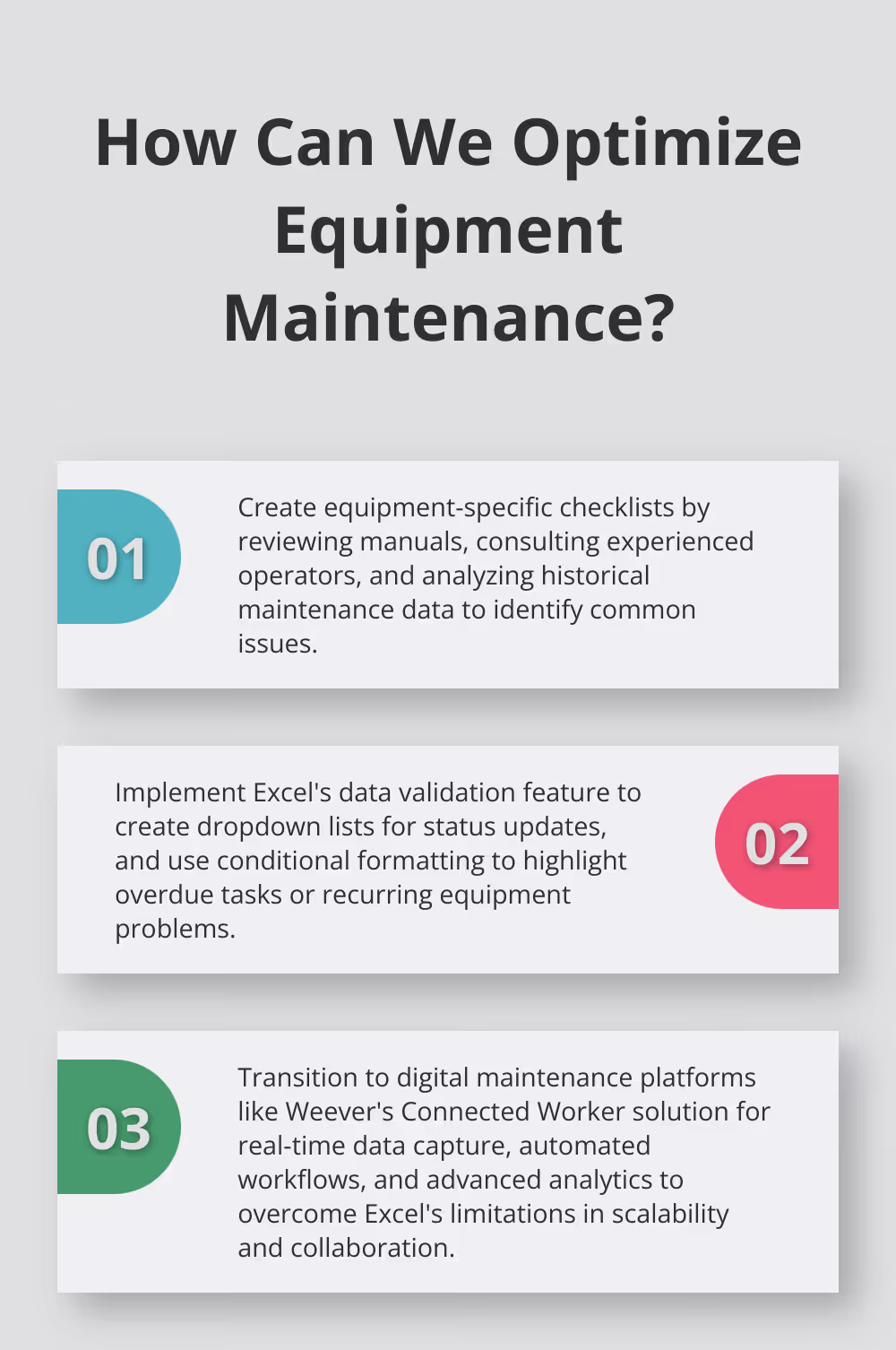 Fact - How Can We Optimize Equipment Maintenance?