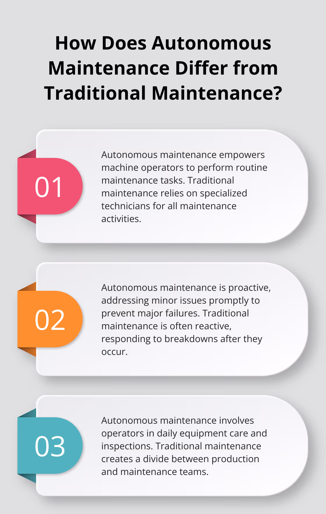 Infographic: How Does Autonomous Maintenance Differ from Traditional Maintenance?