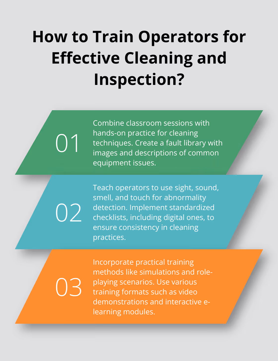 Infographic: How to Train Operators for Effective Cleaning and Inspection? - autonomous maintenance step 2