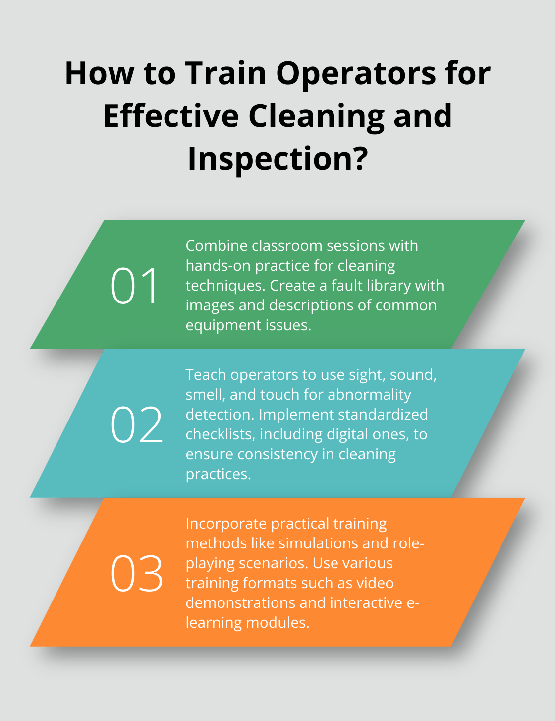Infographic: How to Train Operators for Effective Cleaning and Inspection? - autonomous maintenance step 2