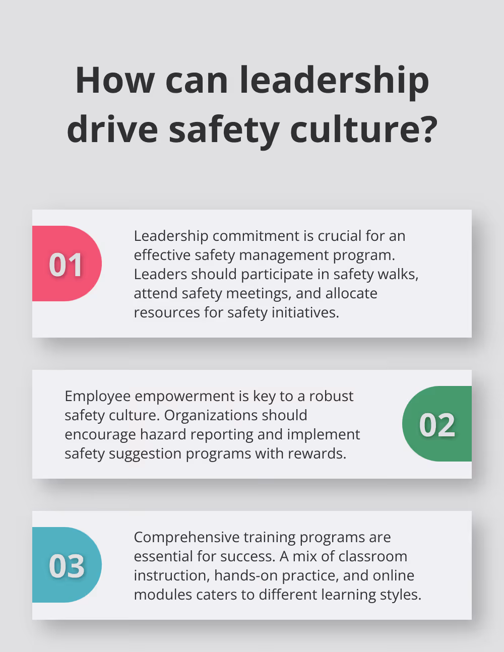Infographic: How can leadership drive safety culture? - safety risk management meaning