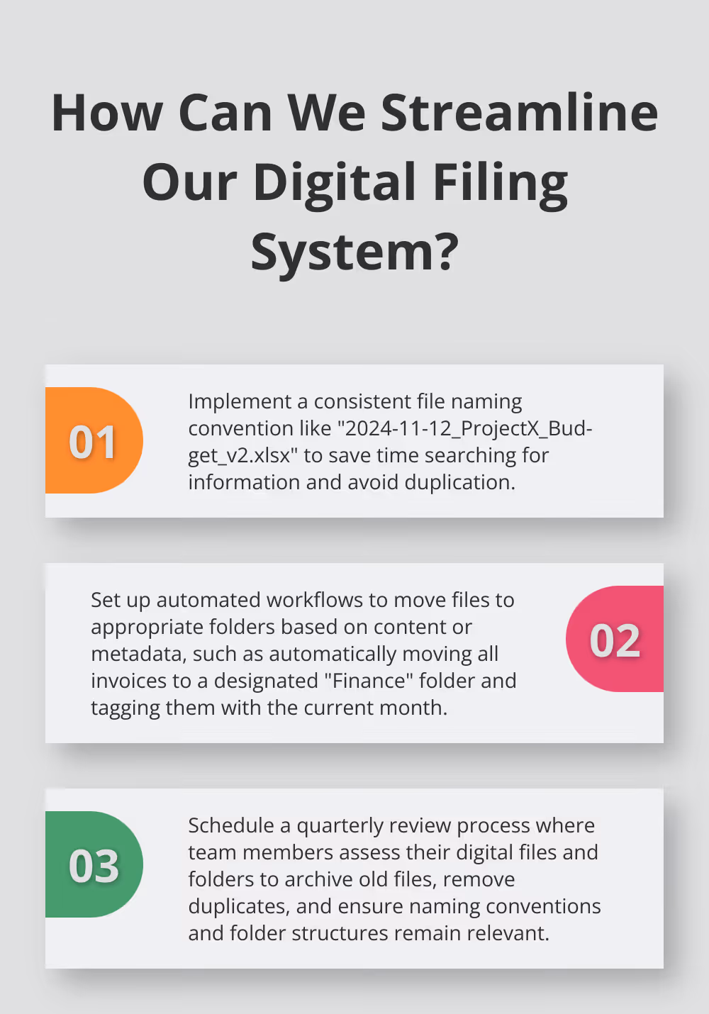 Fact - How Can We Streamline Our Digital Filing System?