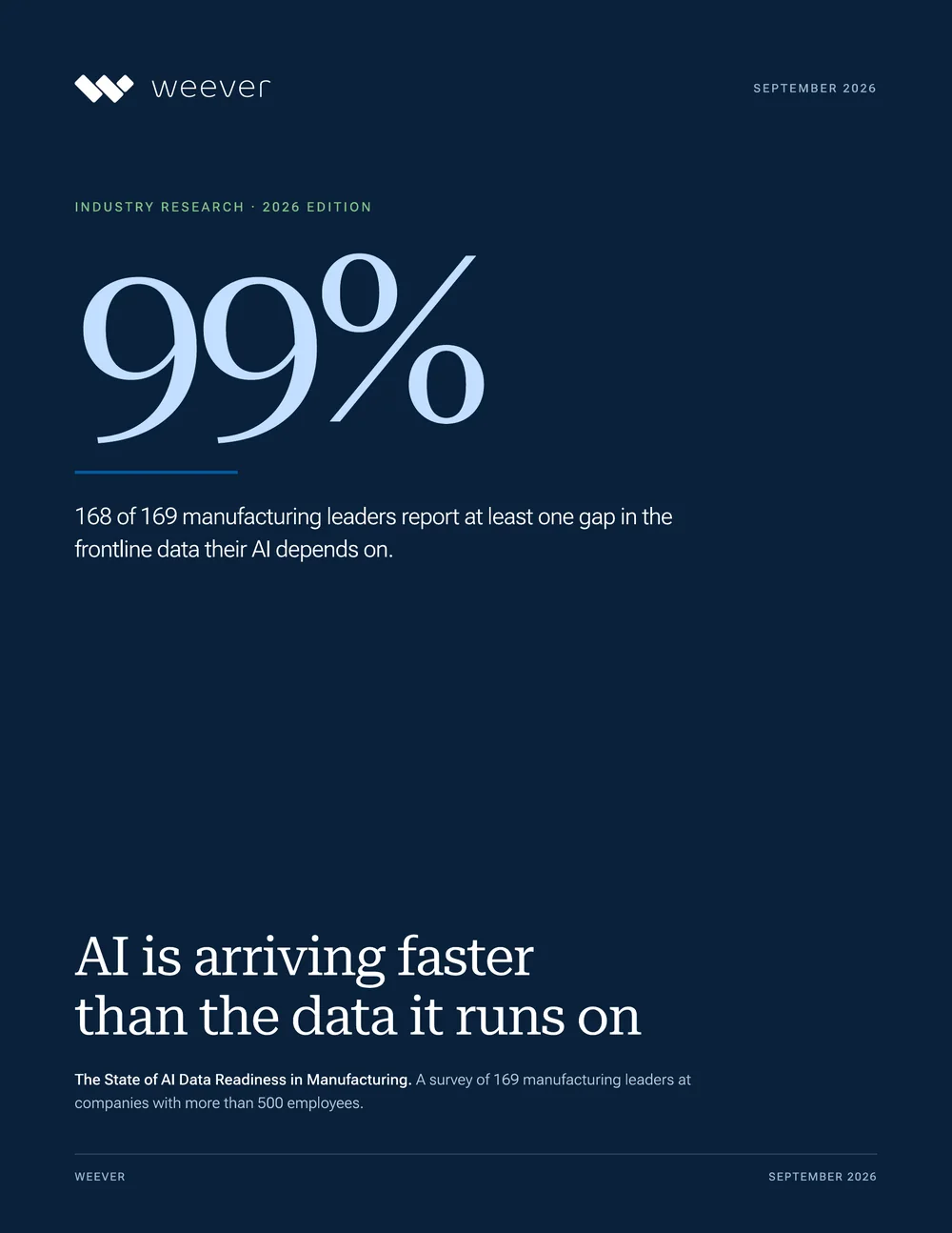 Cover of The State of AI Data Readiness in Manufacturing report