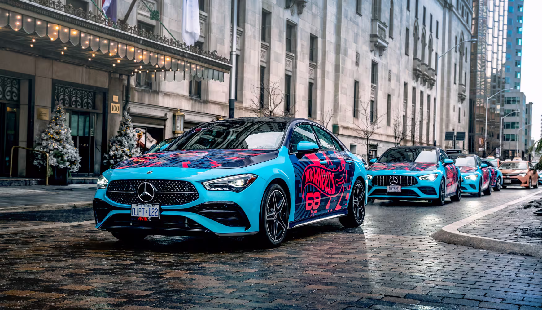 Hot Wheels wrapped Mercedes CLA's