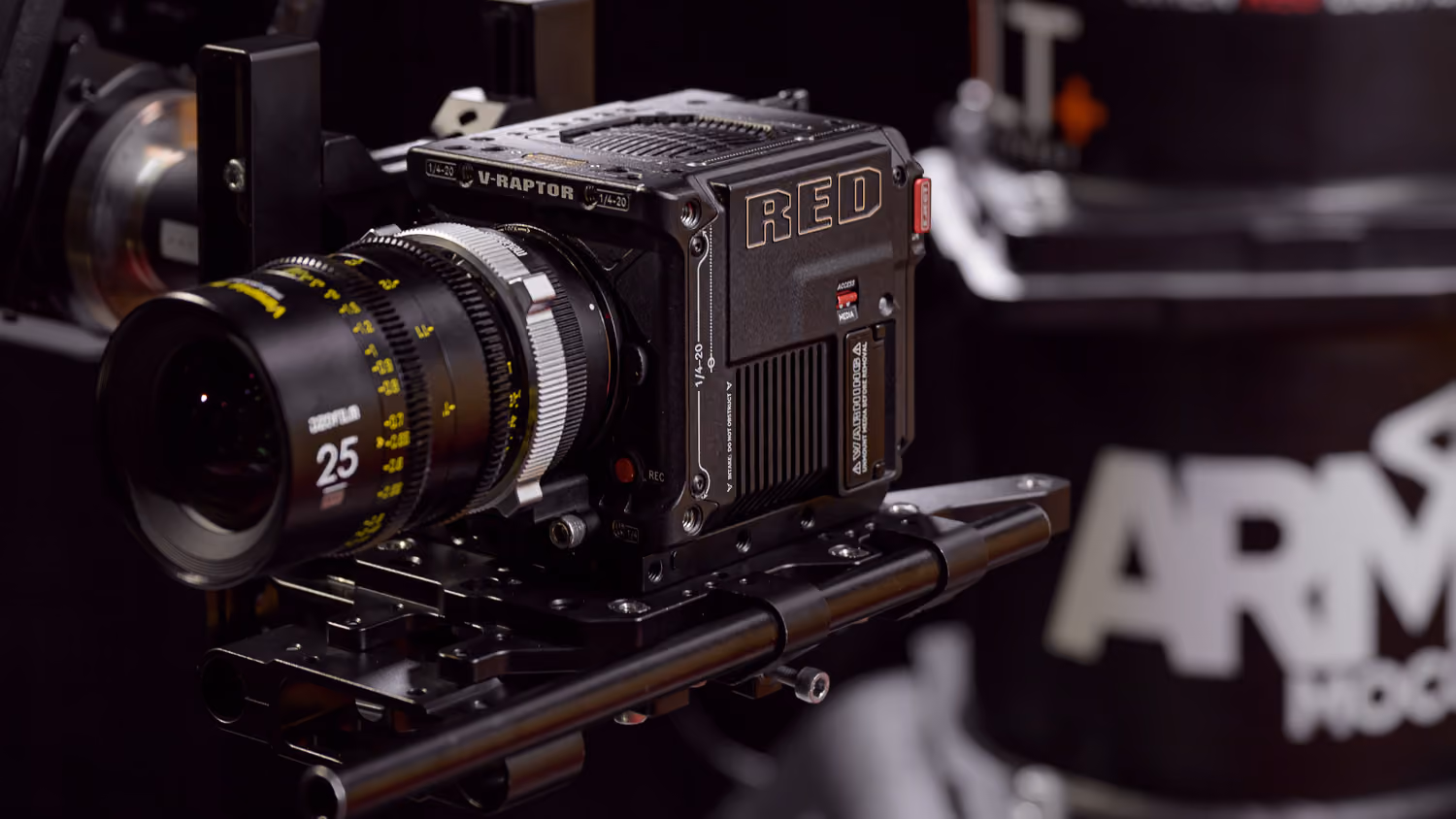 a Red V-Raptor on a Bolt Jr camera robot