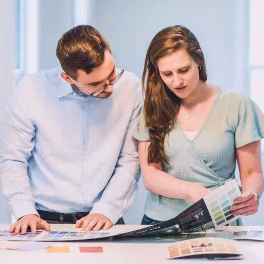 Collegues collaborting