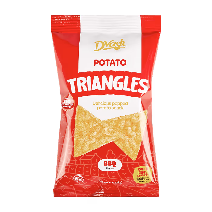 Potato triangles in red packet