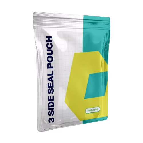 3 side seal pouch with Polymaven emblem
