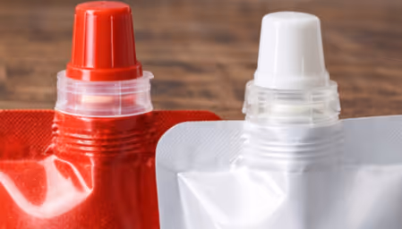 Tamper proof bags with spouts