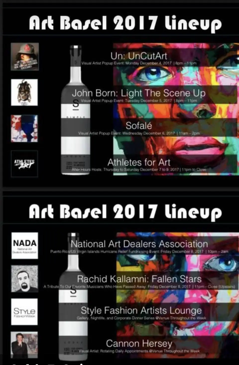 Staging and set design for art basel 2017