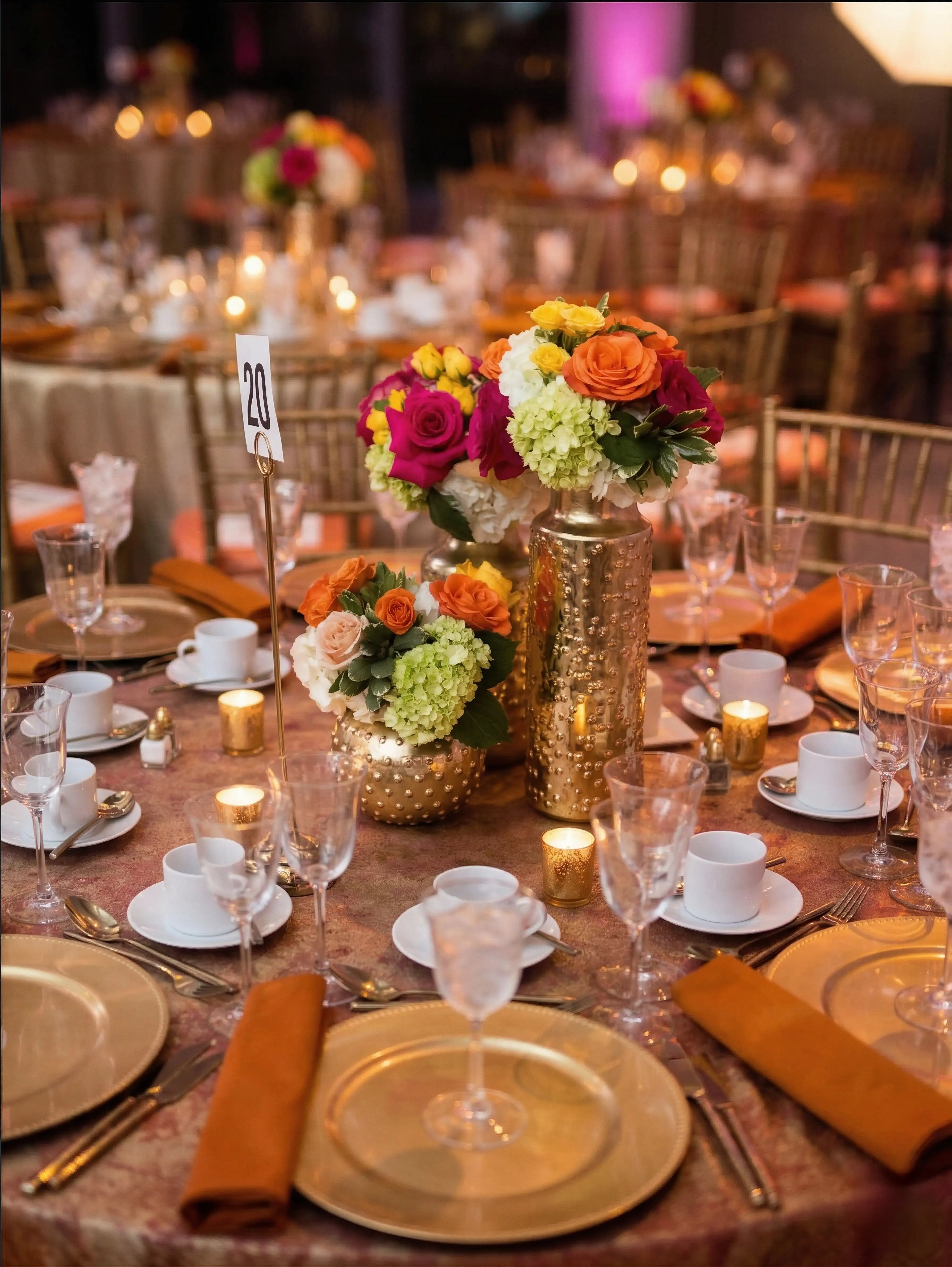 Events and staging. Center peace for a weeding