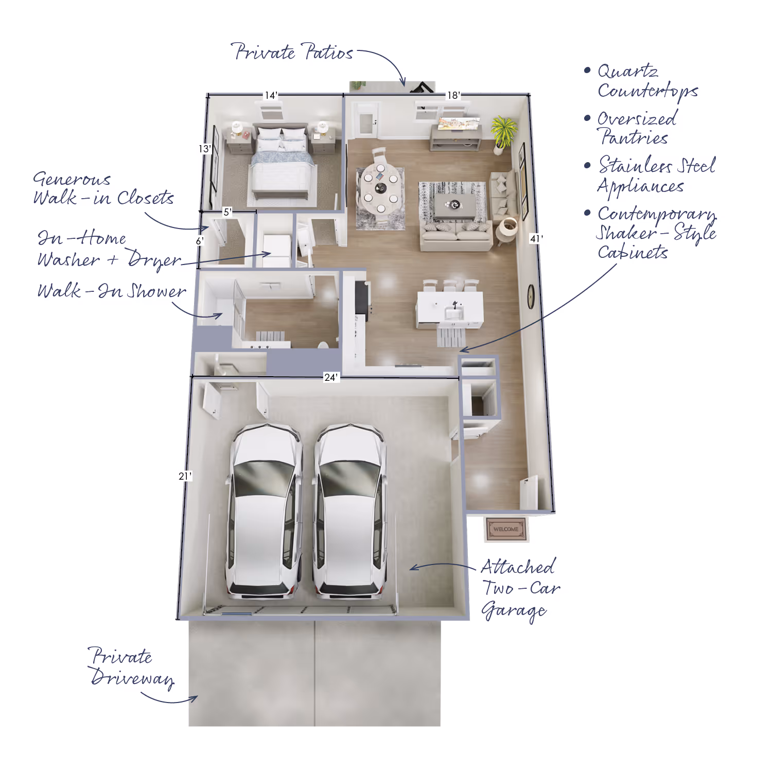 The Haven ADA layout