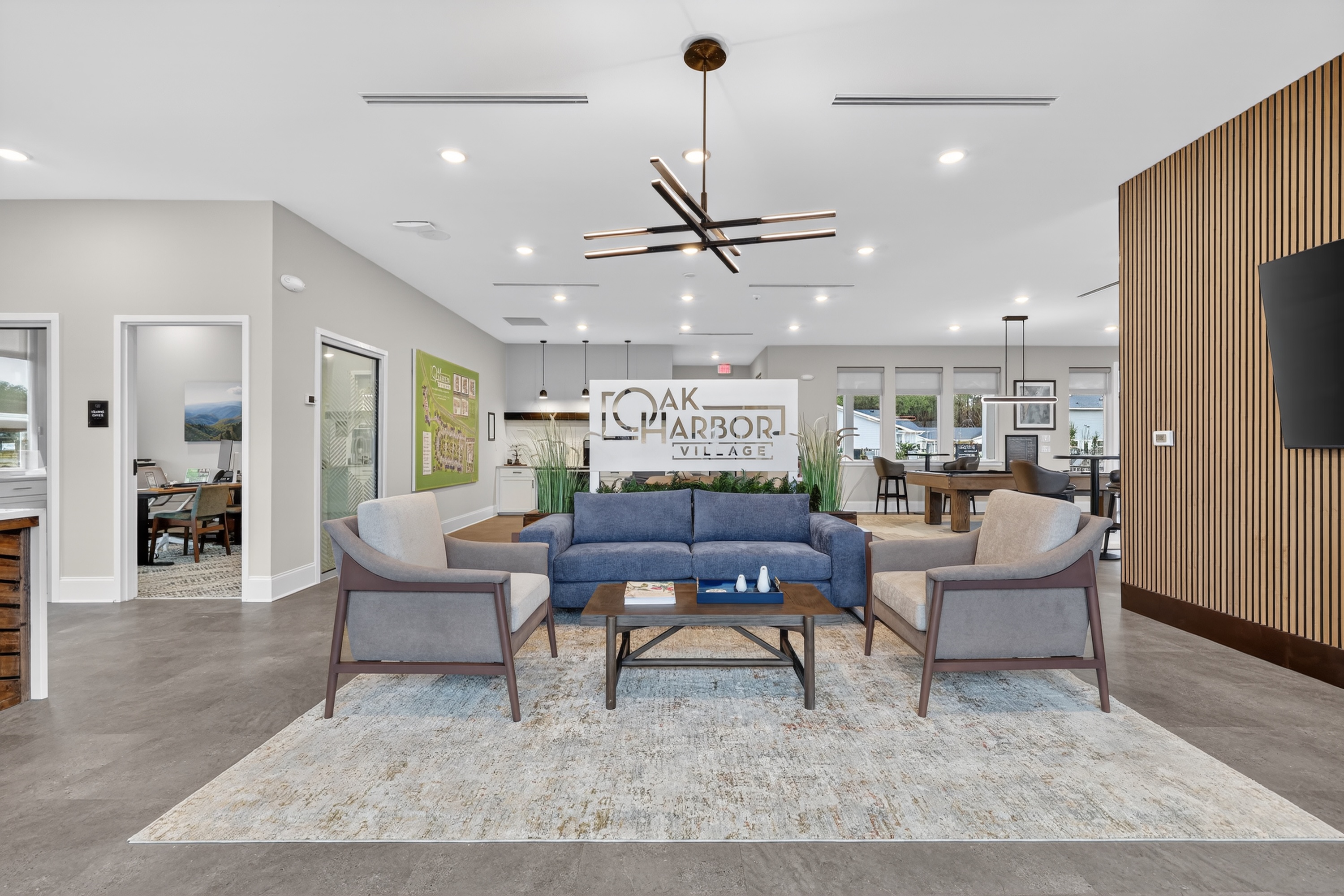 Clubhouse seating area