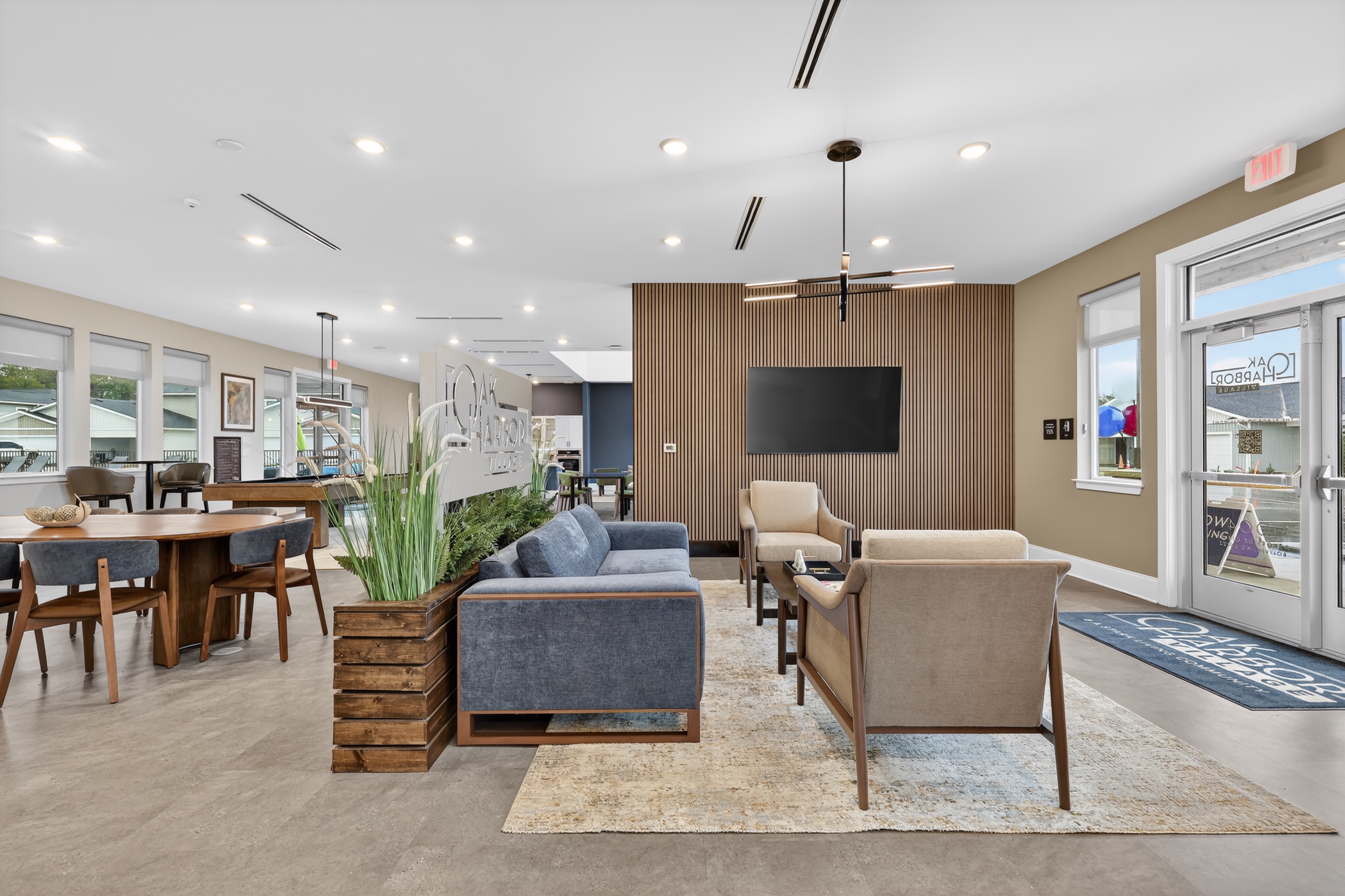 Clubhouse seating area