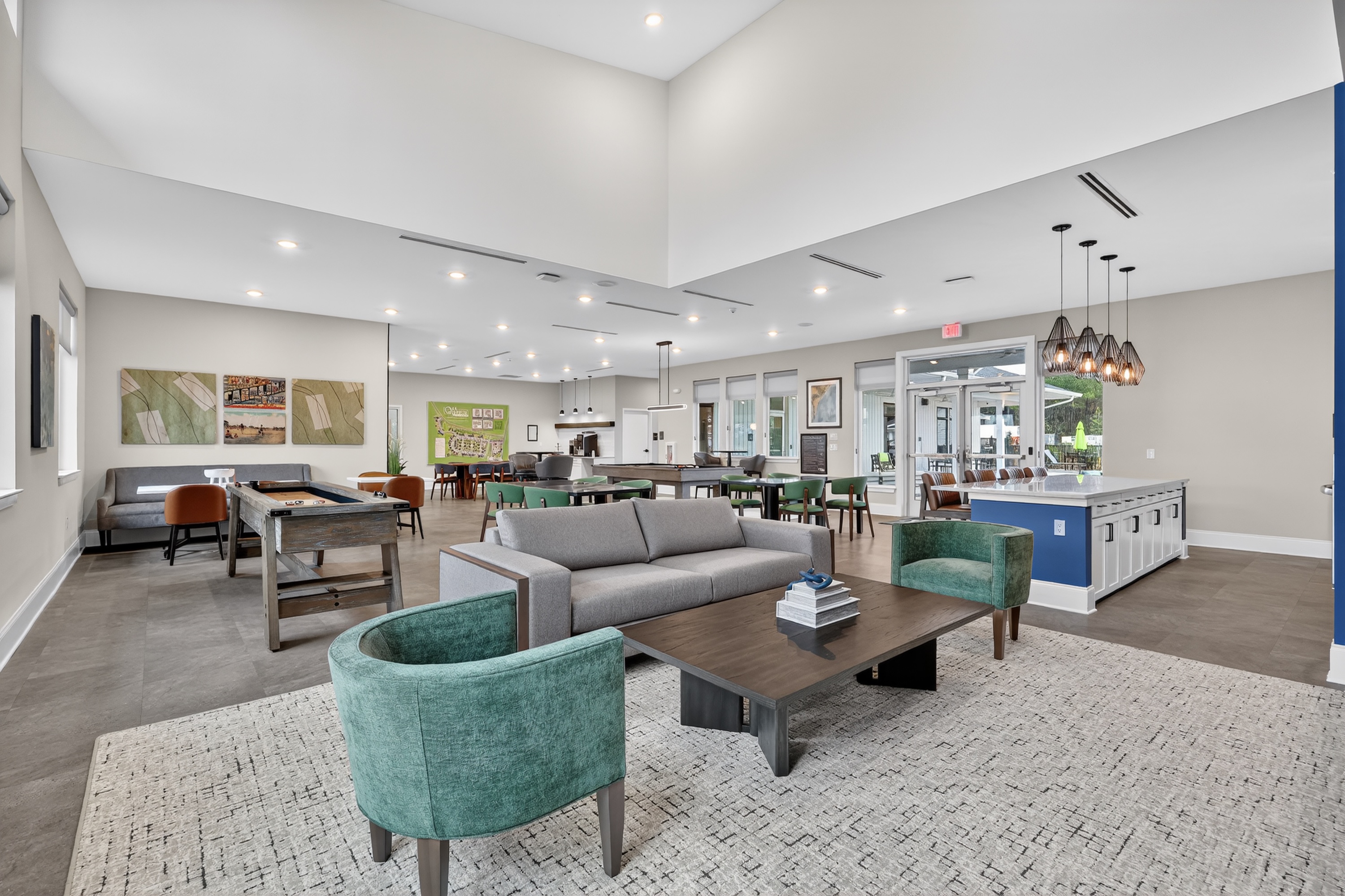 Clubhouse seating area