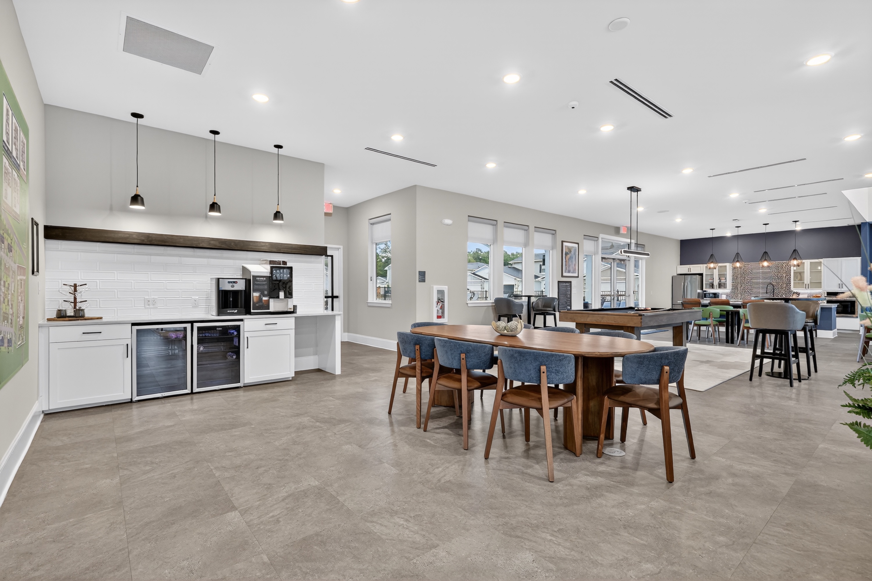 Clubhouse with game area