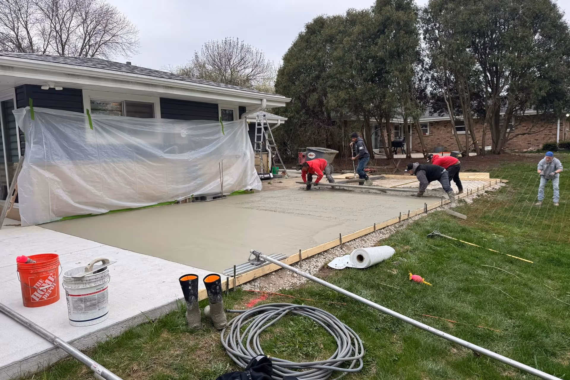 Concrete patio installation near me