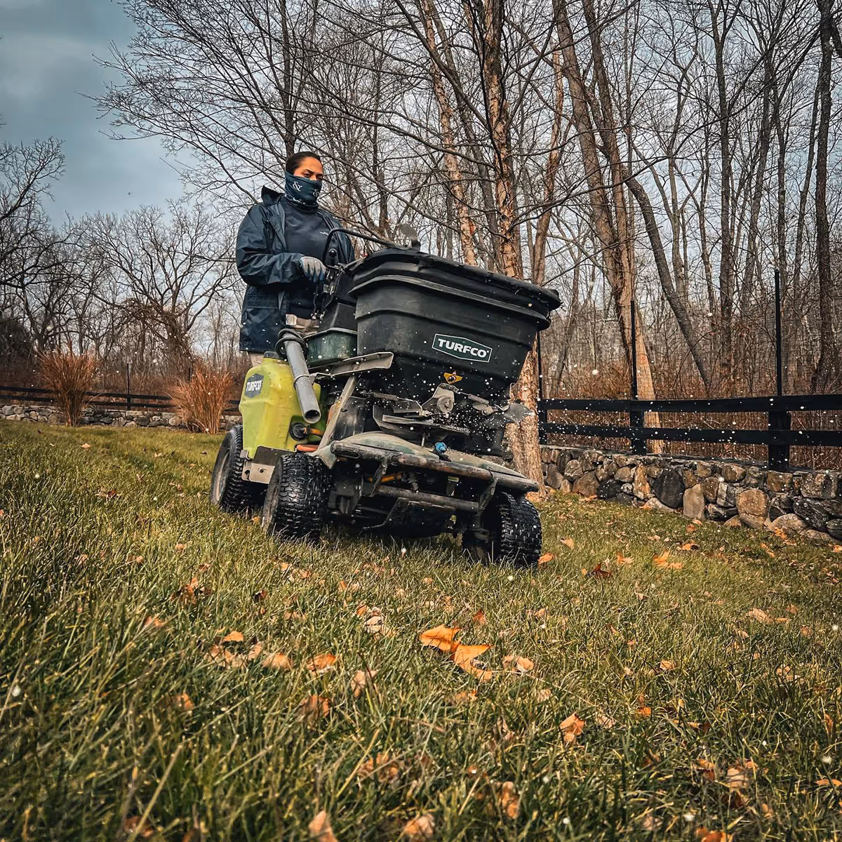 Aeration and overseeding for thicker healthier lawns