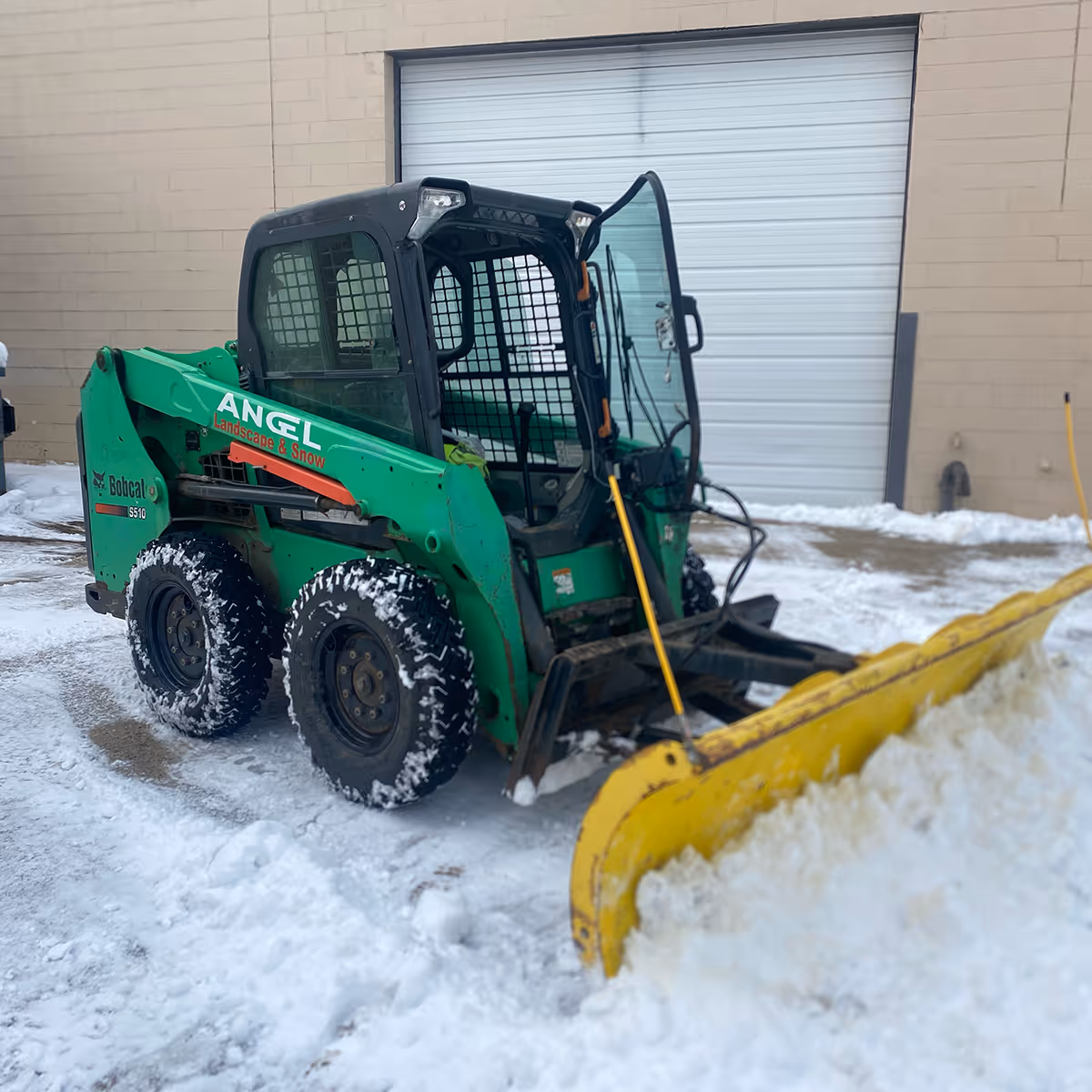 Reliable snow removal by Angel Landscape and Snow