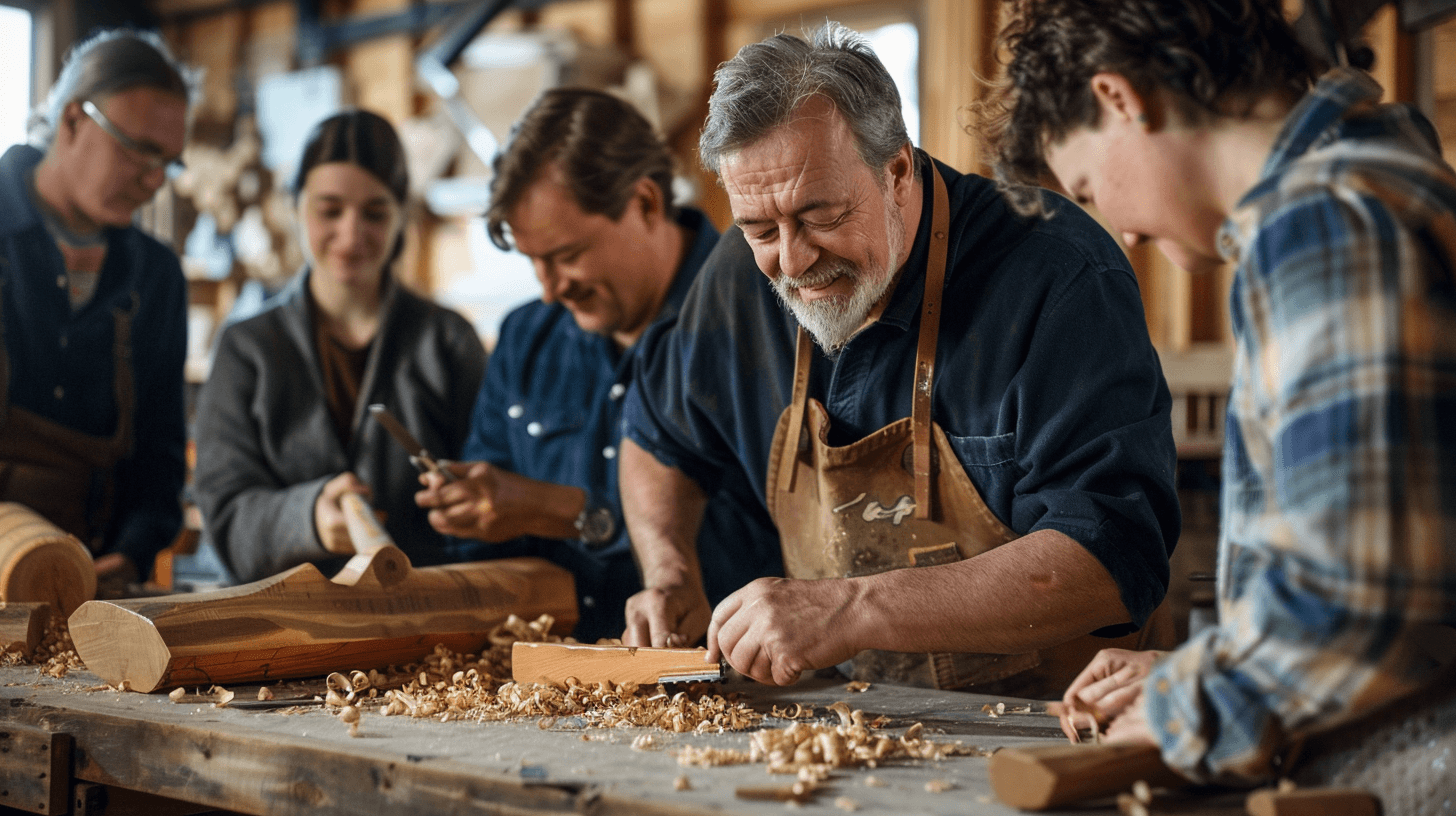Atelier sculpture sur bois