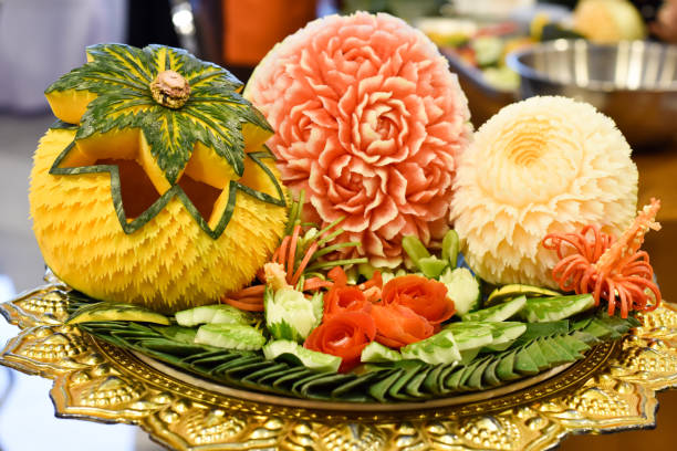 Atelier Sculpture de Fruits, matériel et mise en place dans vos locaux